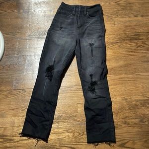 YMI black straight leg jeans